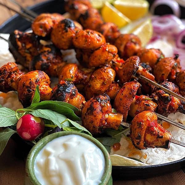 طرز تهیه قارچ کبابی ساده