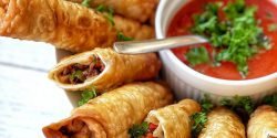 طرز تهیه اسپرینگ رول گوشت چرخ کرده با طعمی بی نظیر