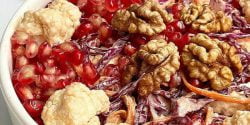 طرز تهیه سالاد انار مجلسی و شیک با کلم و طعمی بی نظیر