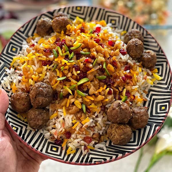 طرز تهیه گردو پلو
