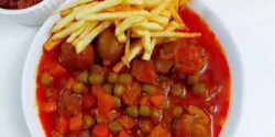 طرز تهیه خورش نخود فرنگی به روش مجلسی با طعمی بی نظیر