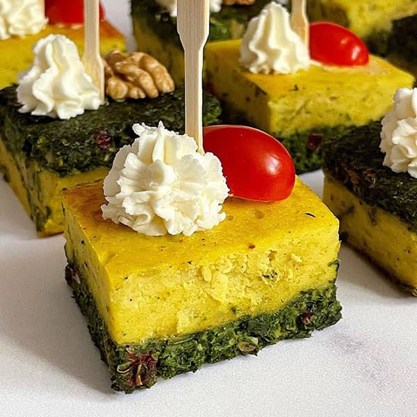 طرز تهیه کوکو دو رنگ