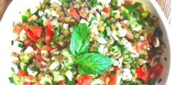 طرز تهیه سالاد عدس به روش ساده و با طعمی بی نظیر