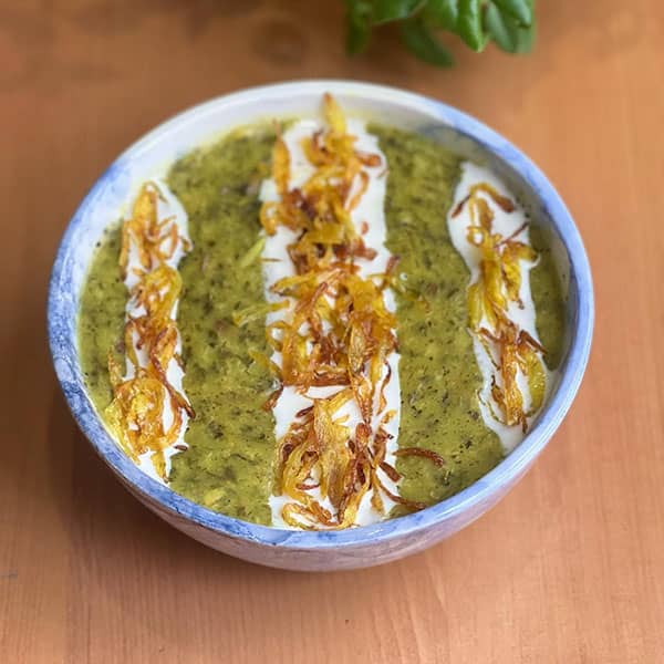 طرز تهیه آش اسفناج
