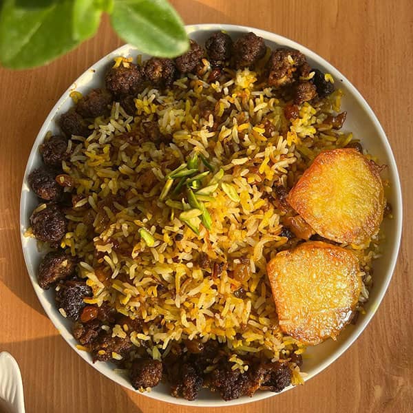 طرز تهیه قنبر پلو