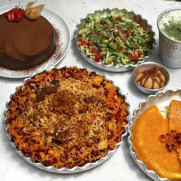 طرز تهیه پلو شاه عباسی
