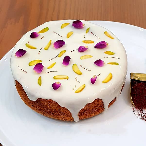 طرز تهیه کیک خامه و زعفران