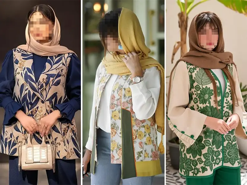 مانتو مزونی کوتاه شیک