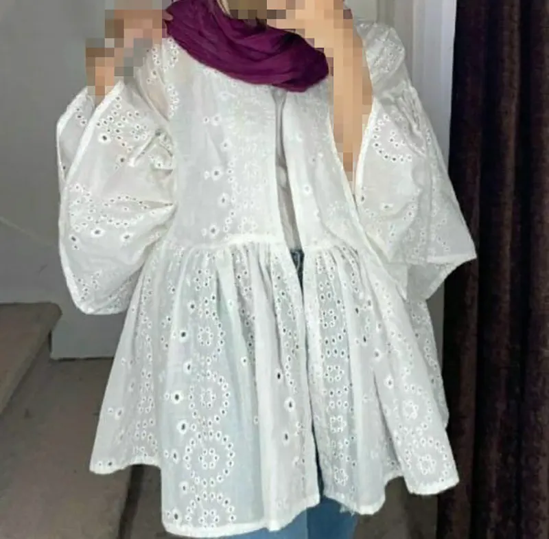 مانتو کوتاه خامه دوزی