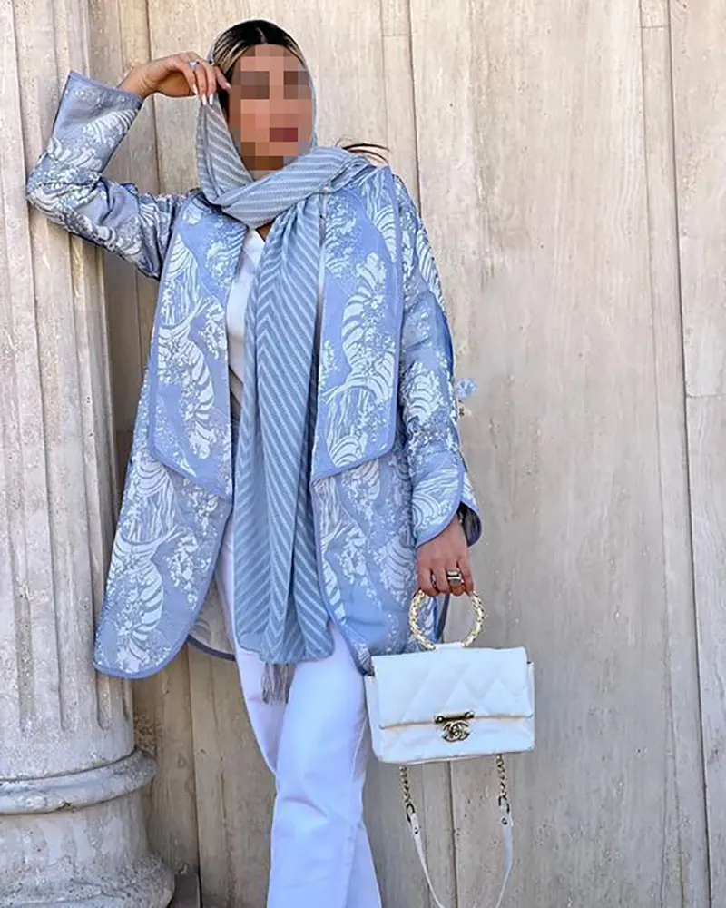 مدل مانتو ژاکارد جدید