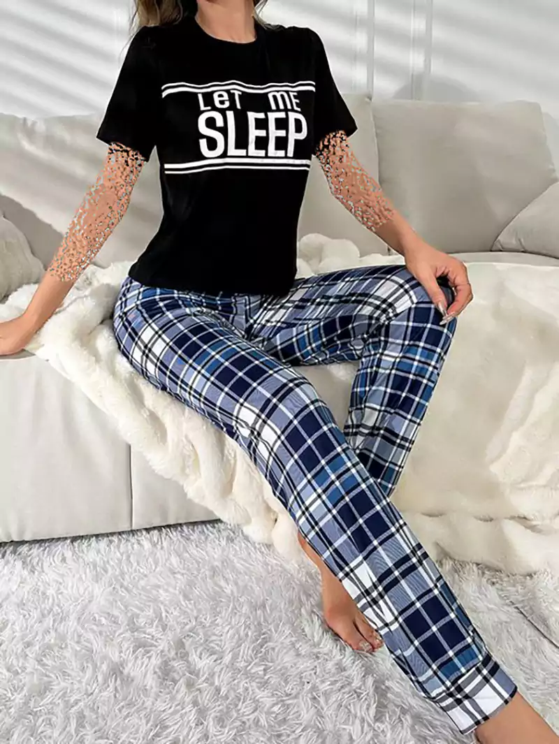 ست تیشرت شلوار دخترانه خونگی