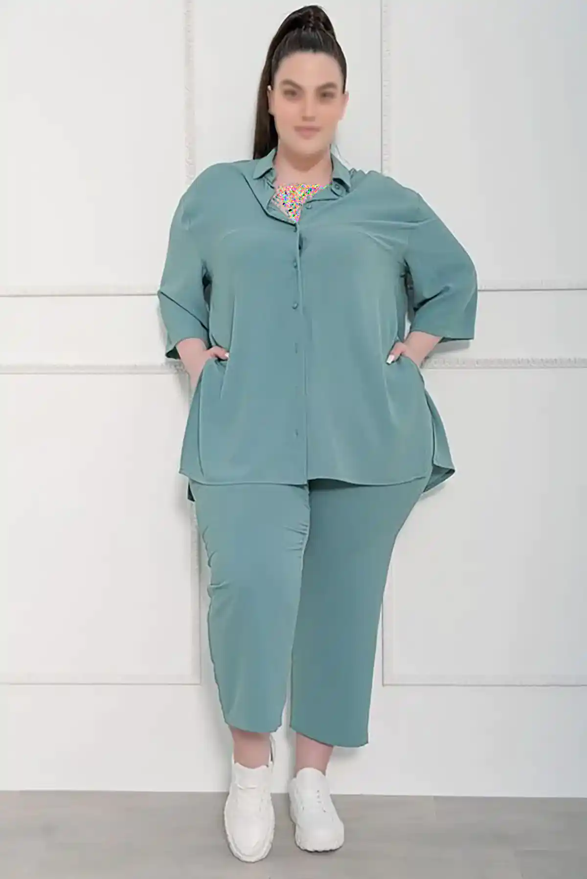 شومیز شلوار ست زنانه رنگی