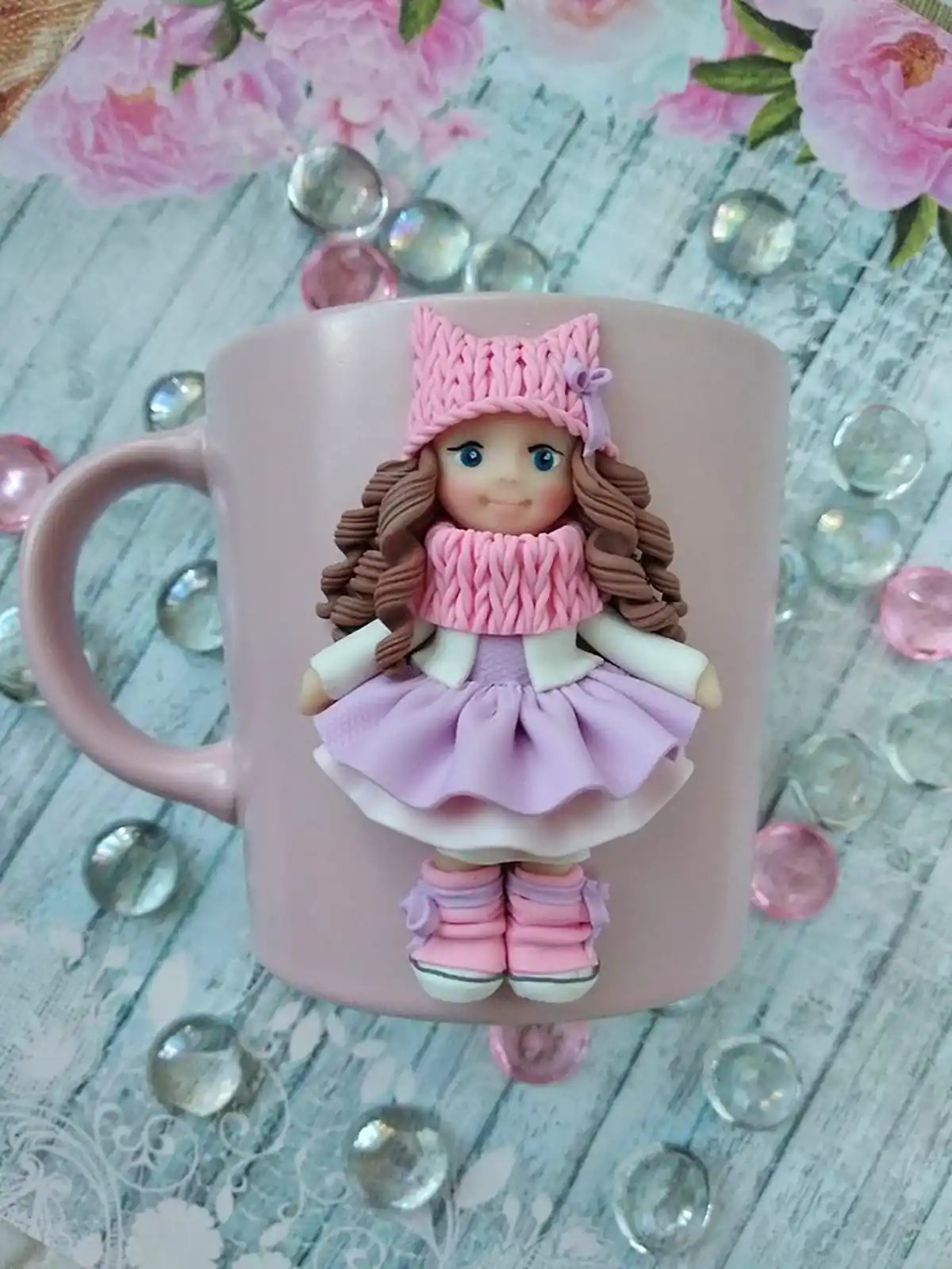 ماگ عروسک خمیری