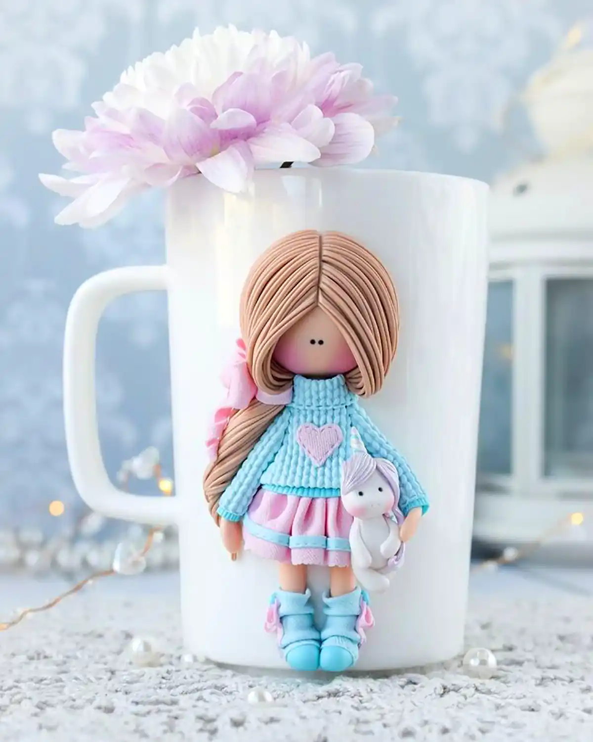 ماگ عروسک خمیری