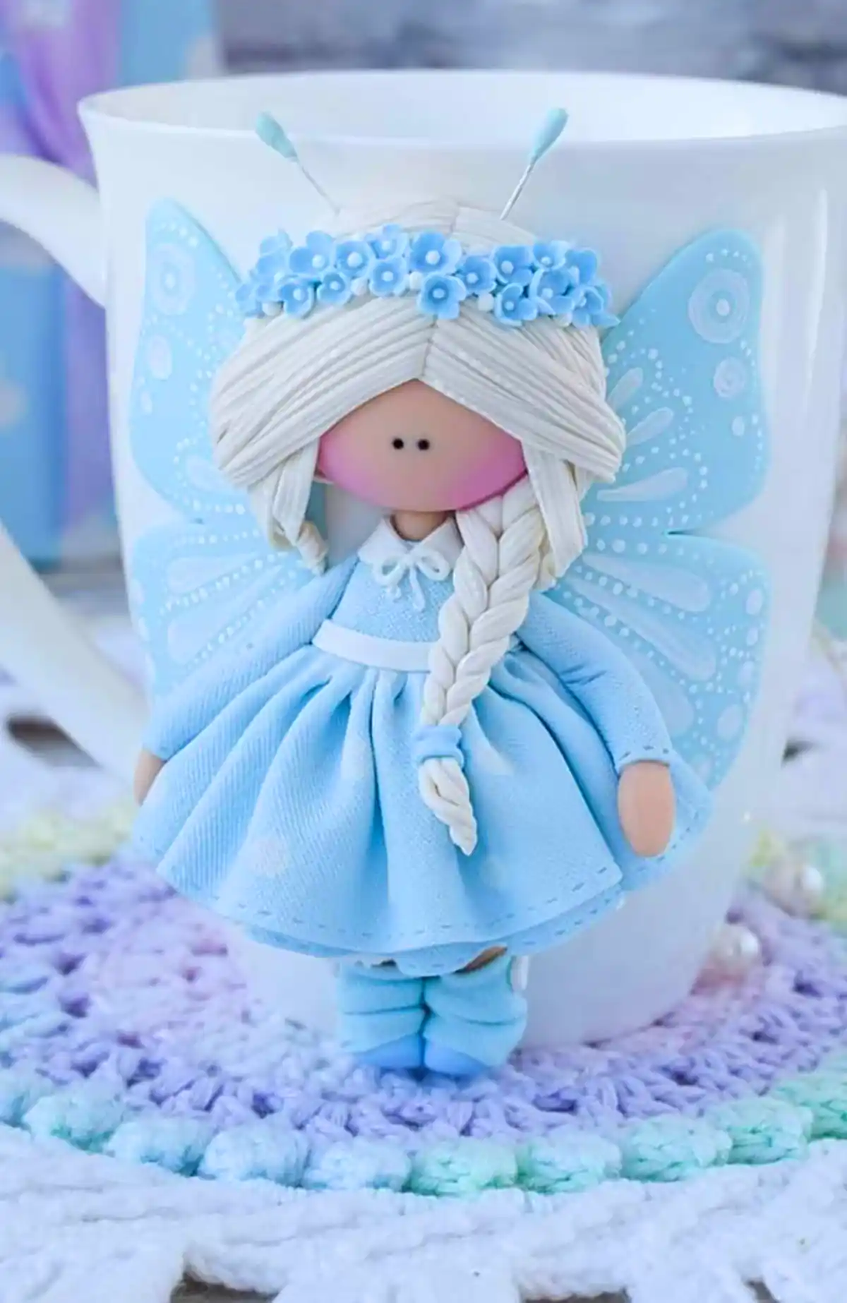 ماگ عروسک خمیری