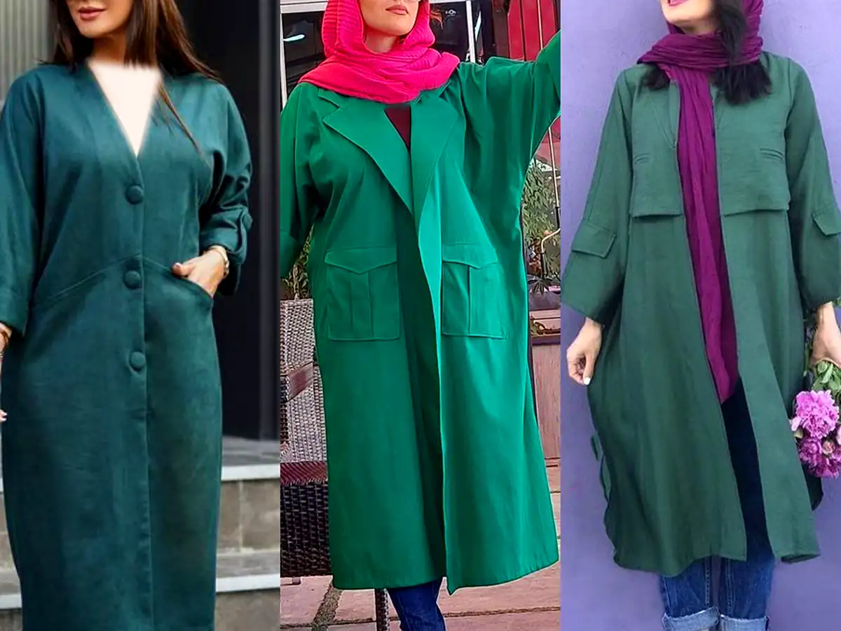 مانتو باکلاس سبز زارا