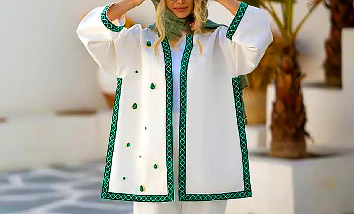 مانتو مدرن و جدید سفید