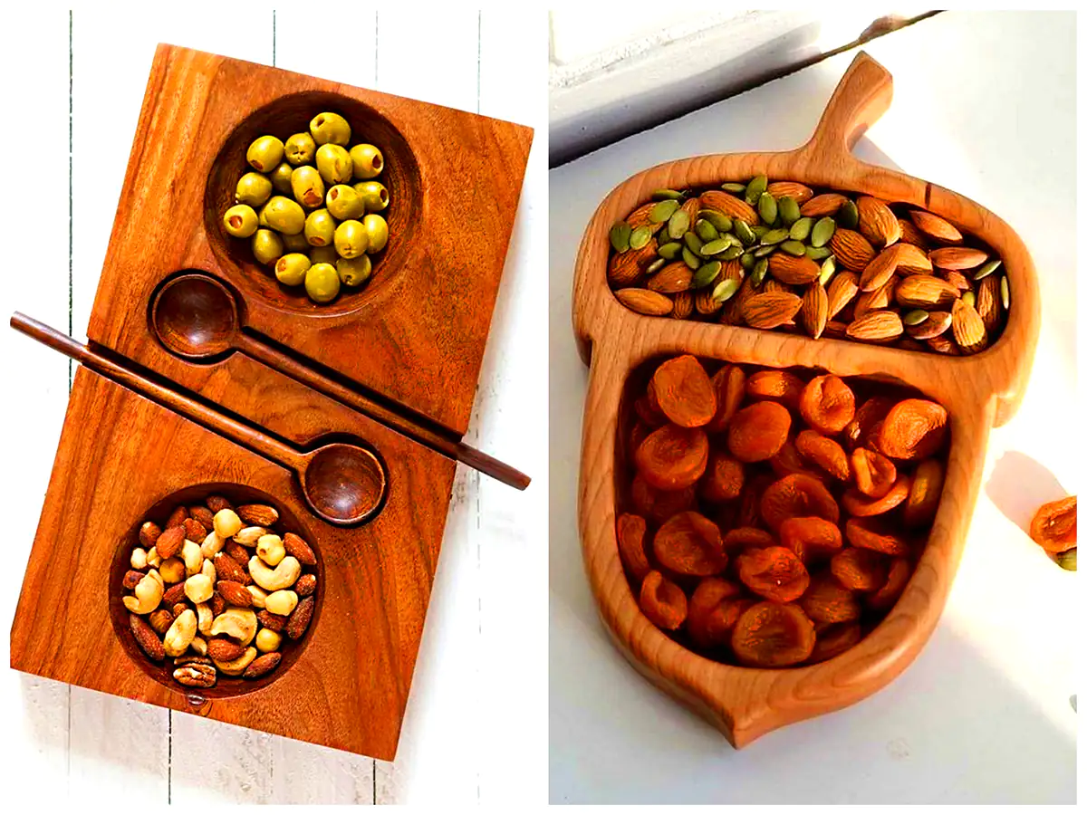 ظرف غذا چوبی شیک و جدید
