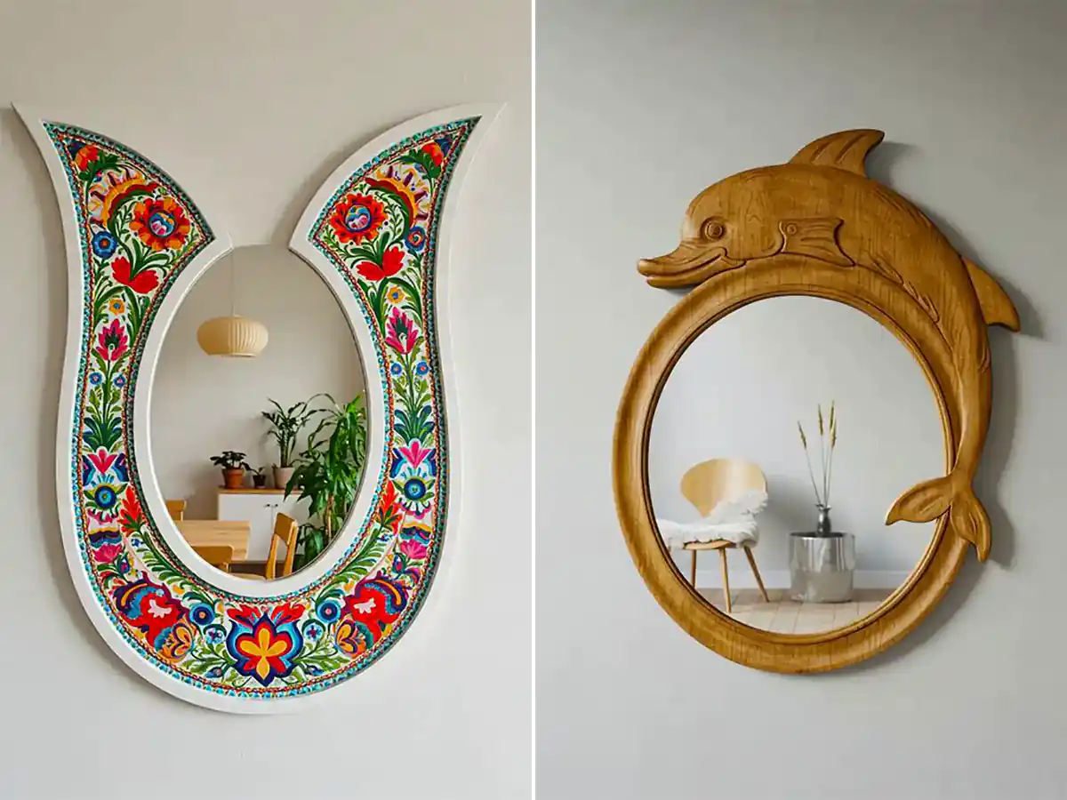 آینه دیواری سنتی مدرن