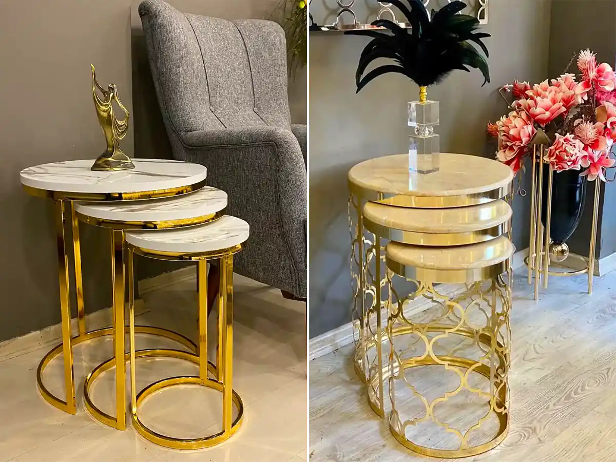 عسلی کنار مبلی فانتزی شیک