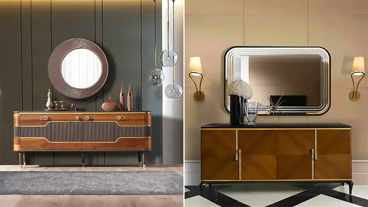 آینه کنسول مدرن و لوکس