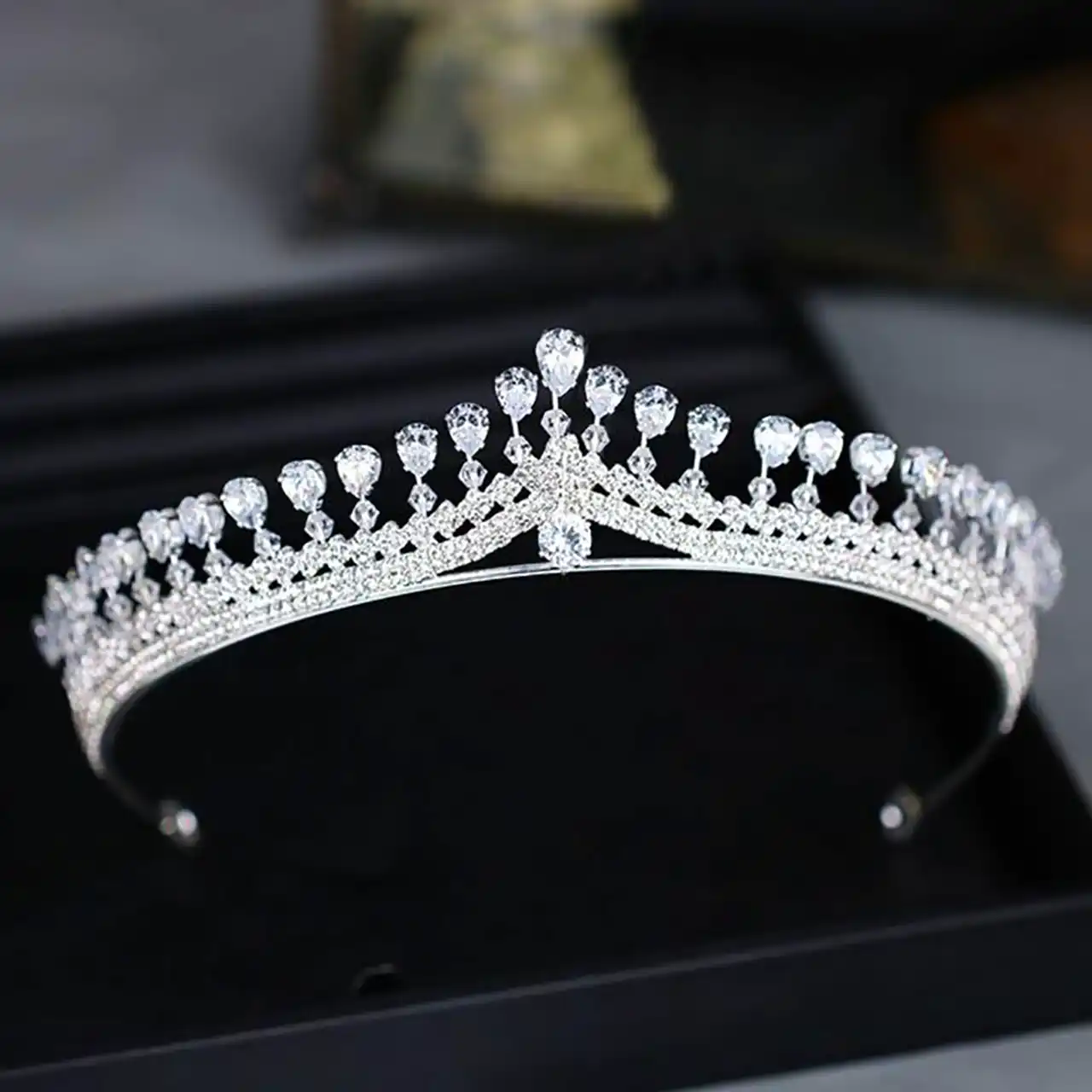 تاج جواهری شیک و ترند عروس