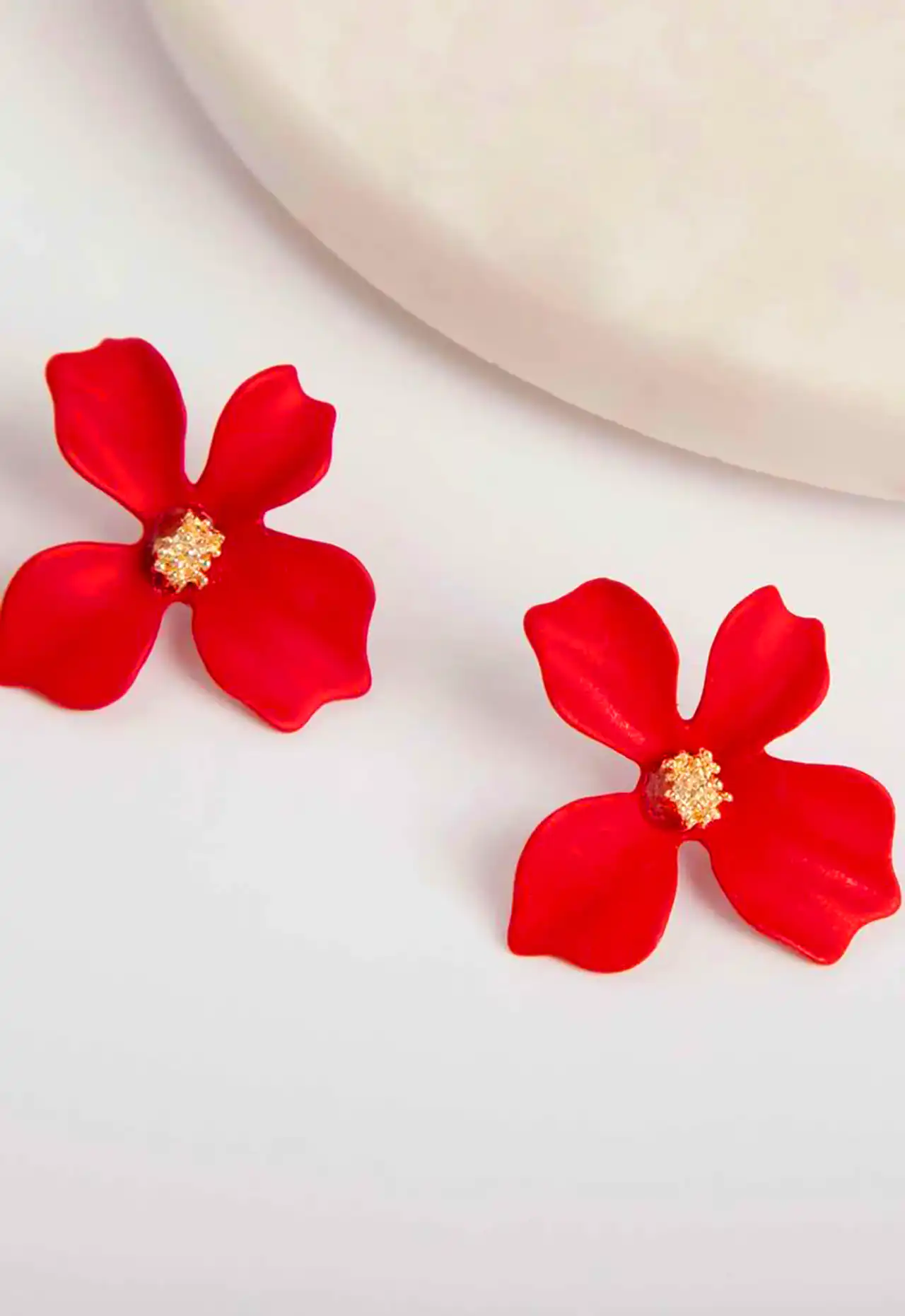 گوشواره فانتزی طرح گل
