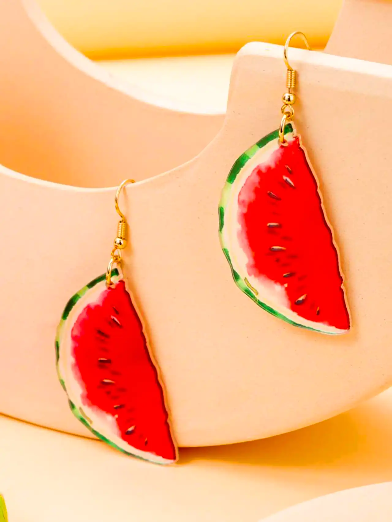 گوشواره هندوانه ای جذاب