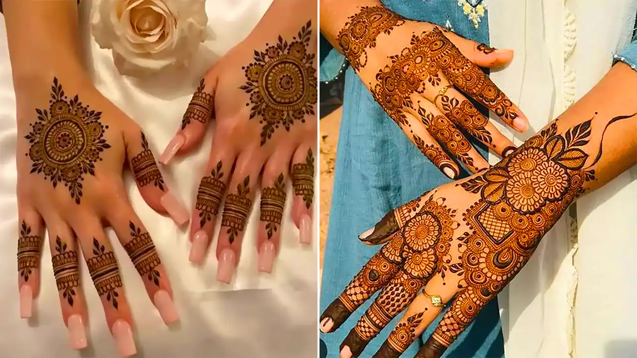 نقش حنا هندی روی دست