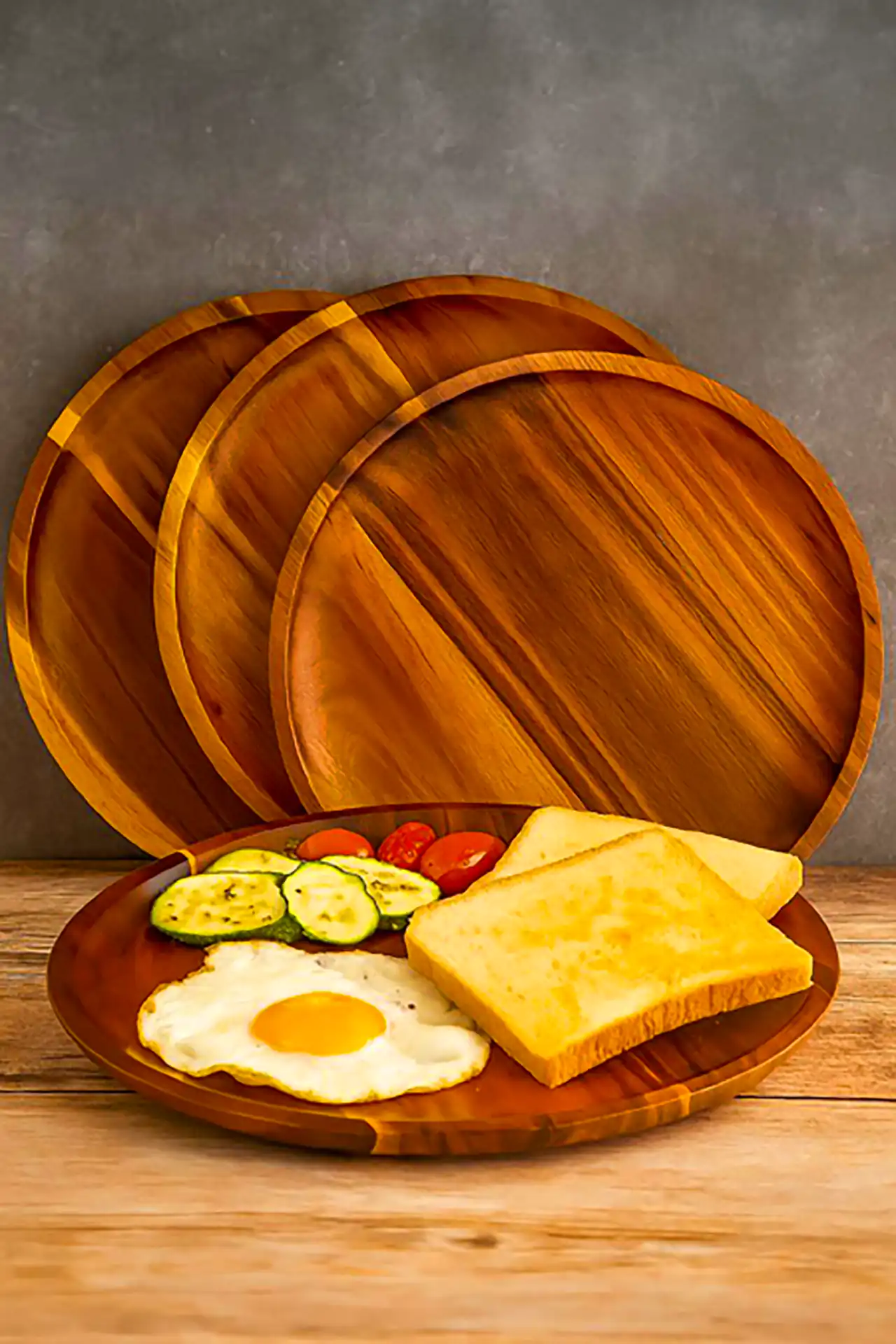 بشقاب چوبی جدید