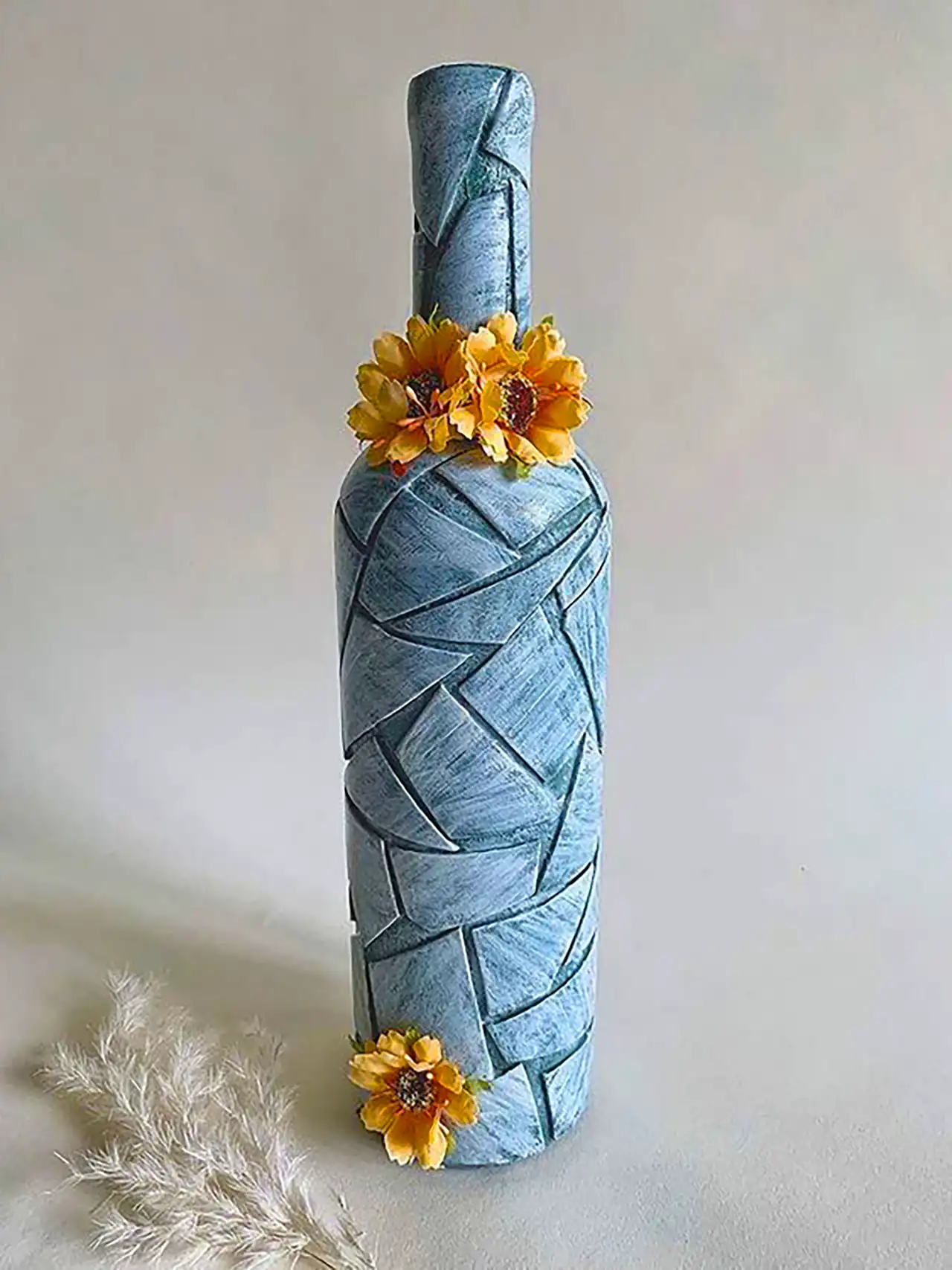 بطری شیشه ای دکوراتیو