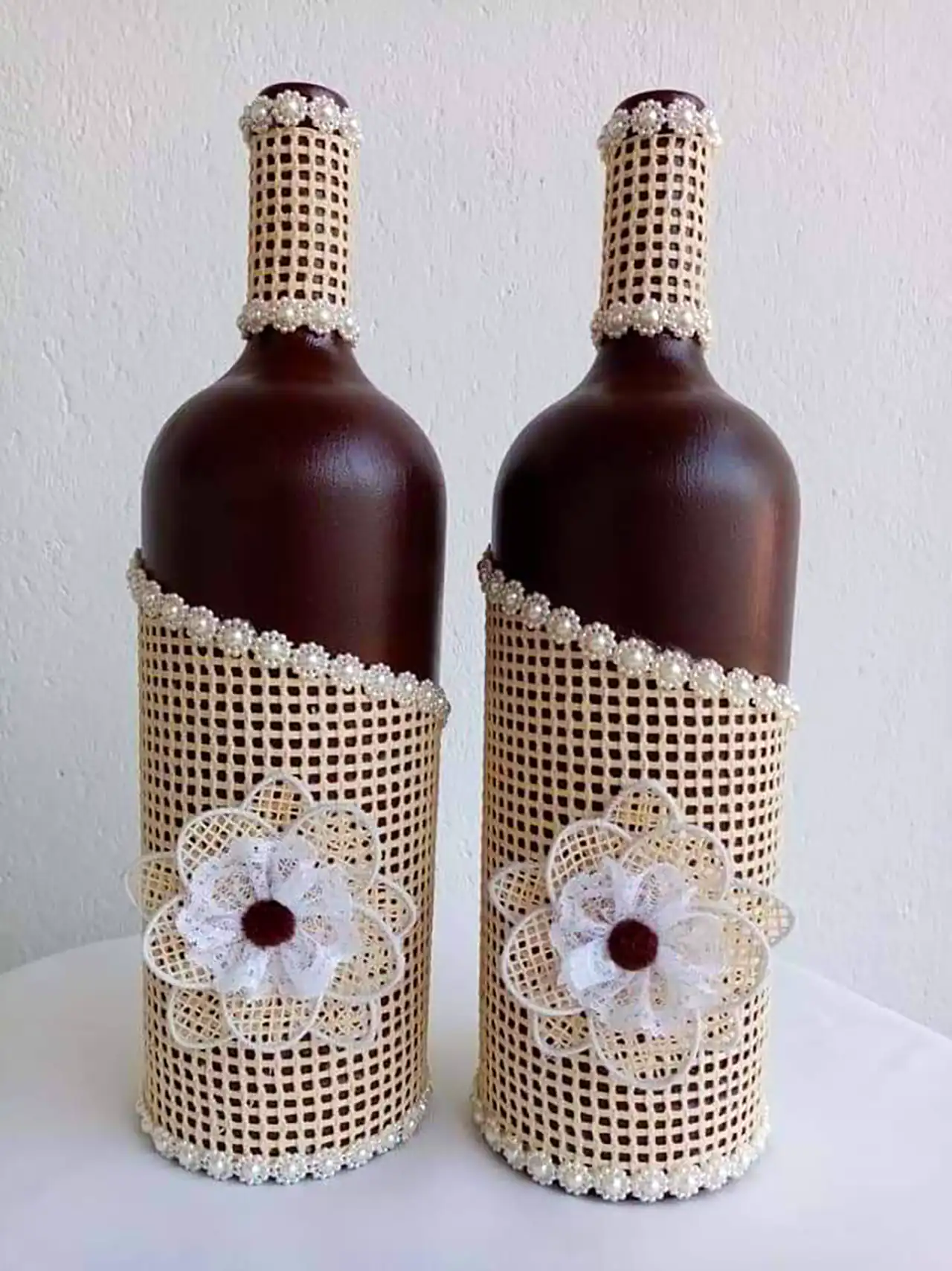 بطری شیشه ای دکوراتیو