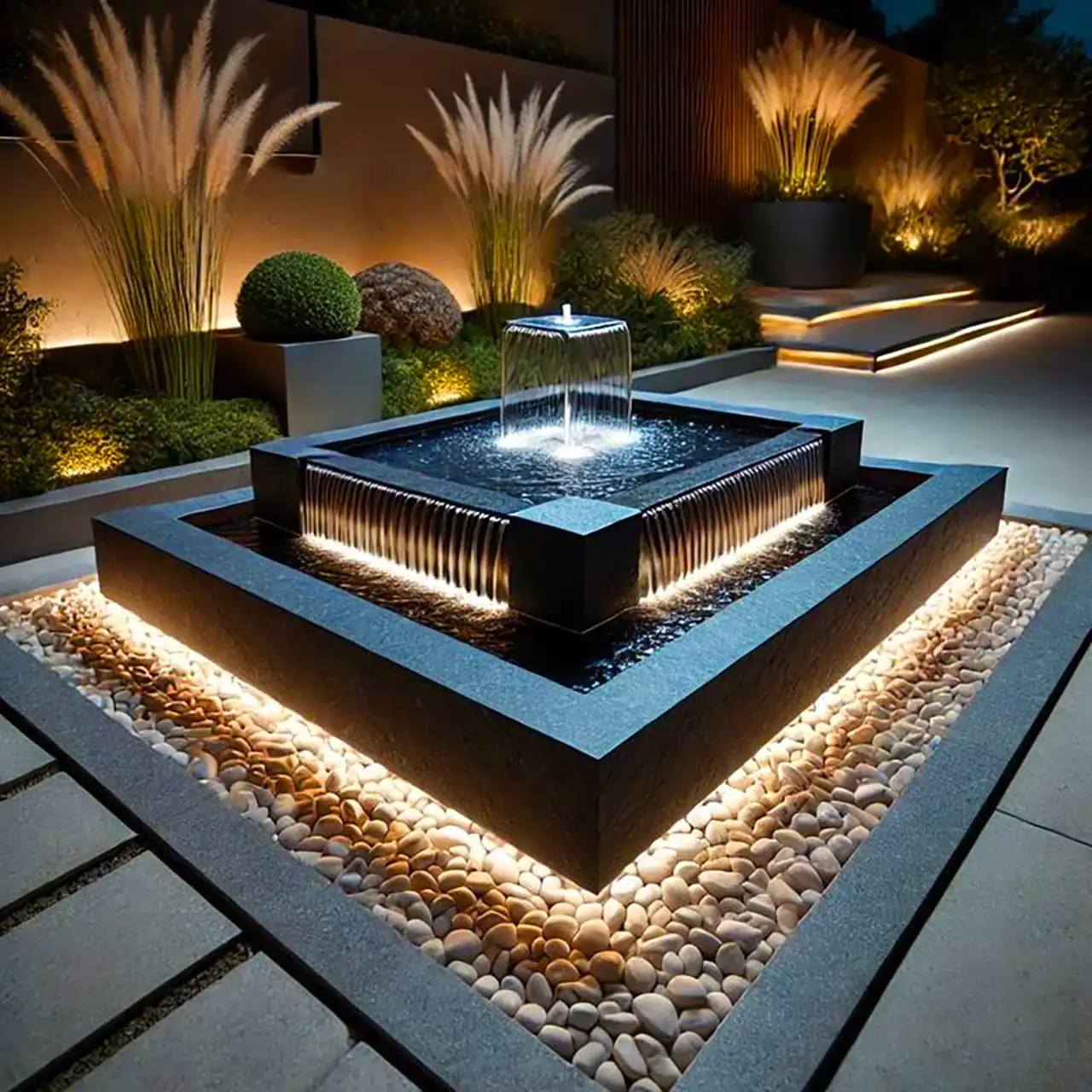 ایده آبنما مدرن برای حیاط