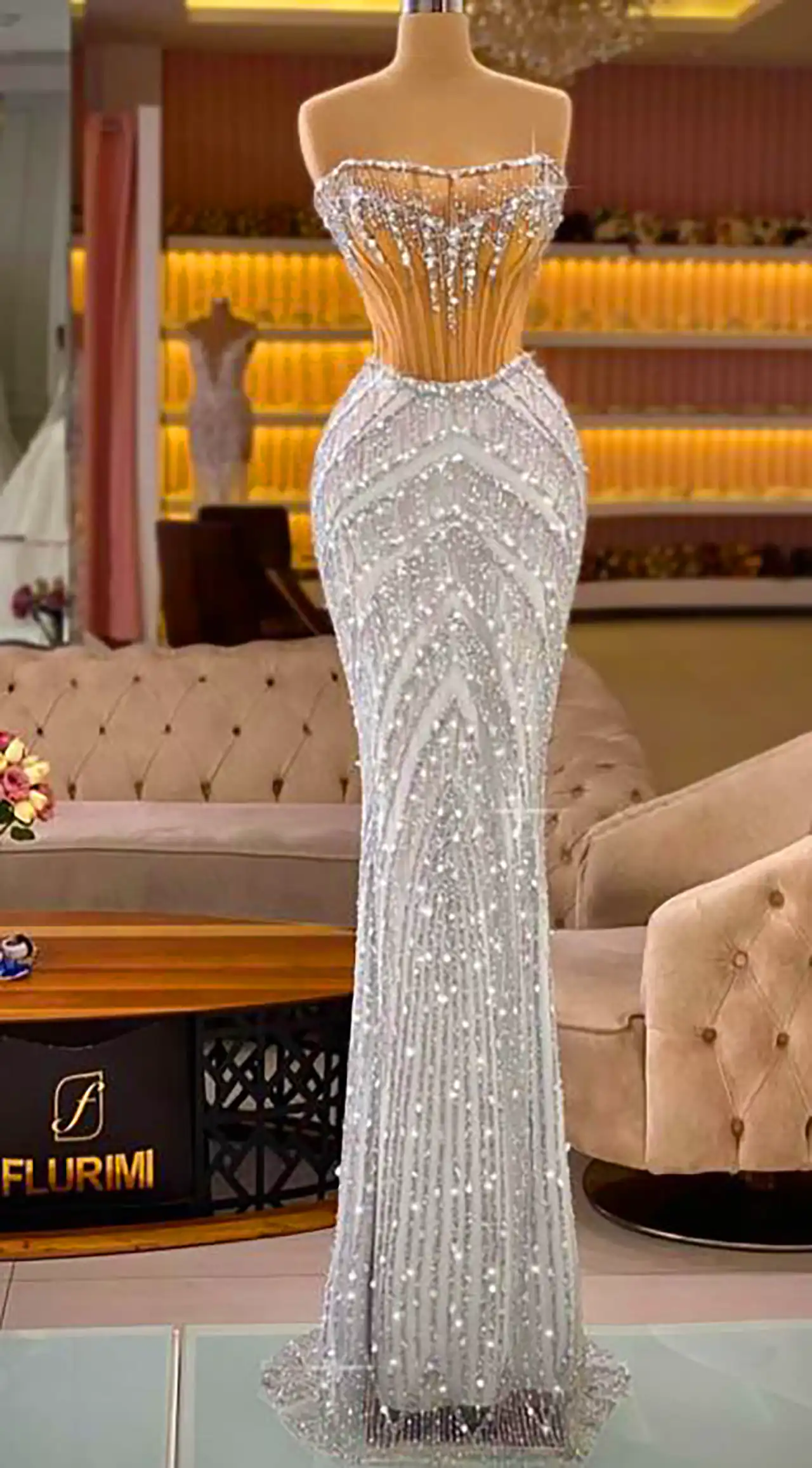 لباس مجلسی جواهر دوزی یونیک