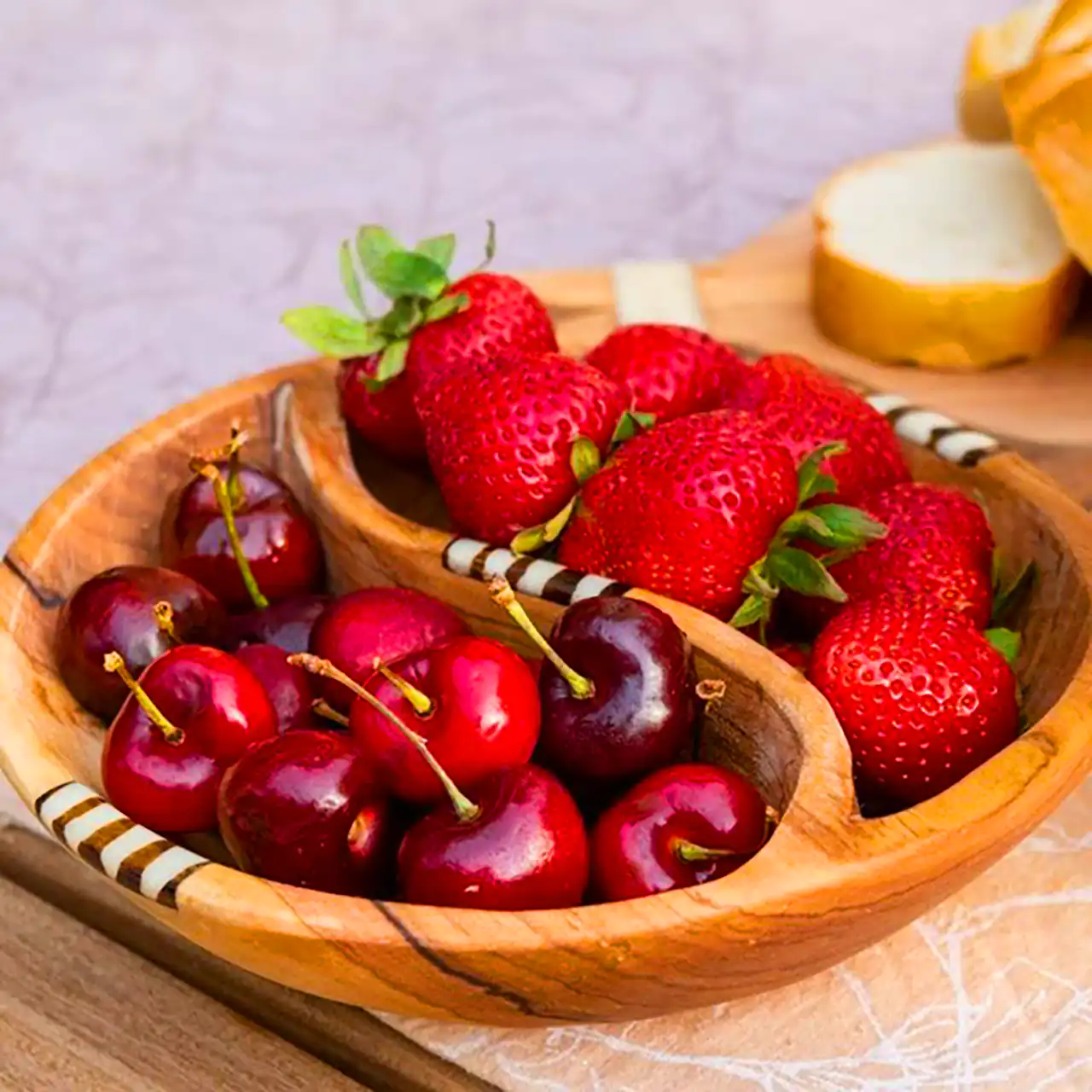 ظرف میوه خوری چوبی خاص
