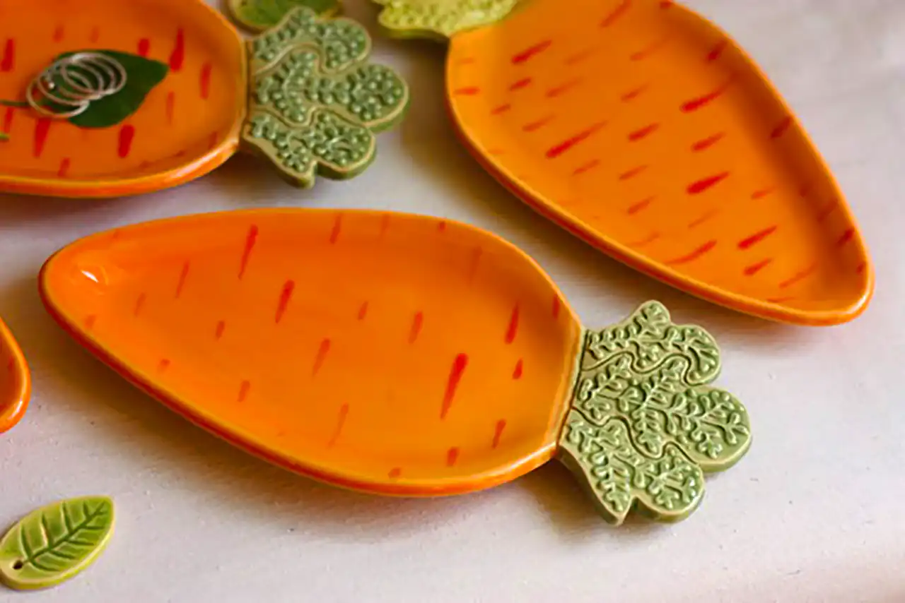 ظرف سرامیکی هویج فانتزی