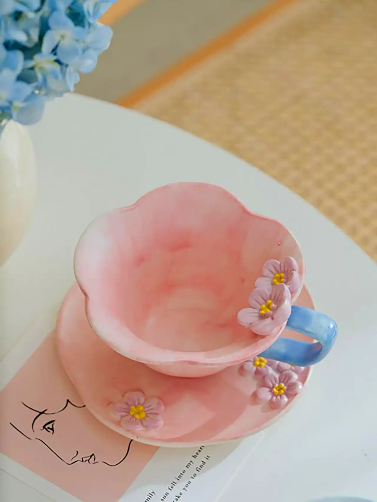 فنجان سرامیکی طرح گل