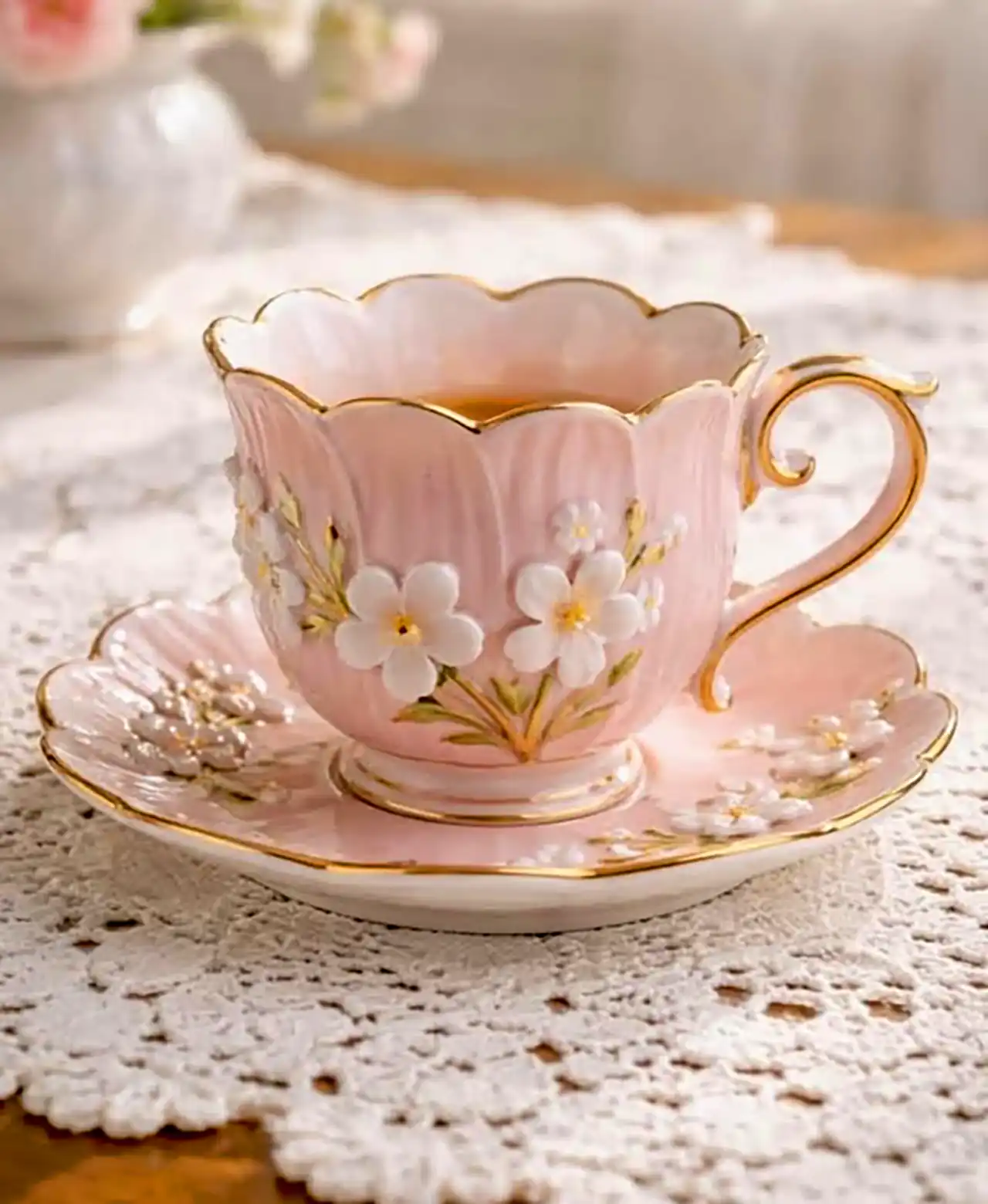 فنجان سرامیکی طرح گل