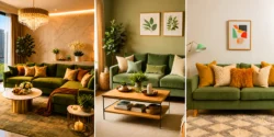 چیدمان پذیرایی سبز به سبک مدرن چگونه فضای خانه را دلبازتر نشان می دهد؟