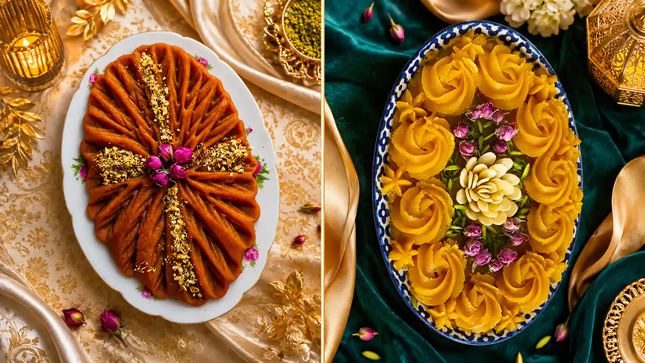 دیزاین حلوا شیر خانگی