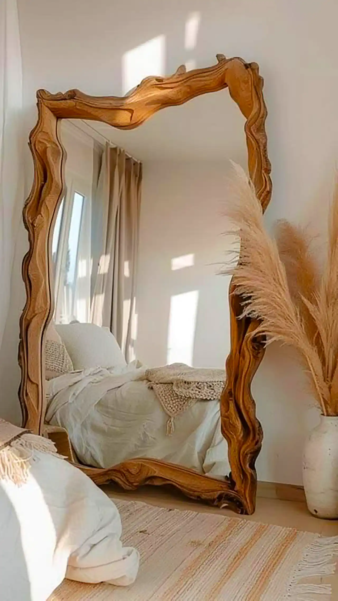 مدل آینه قدی چوبی