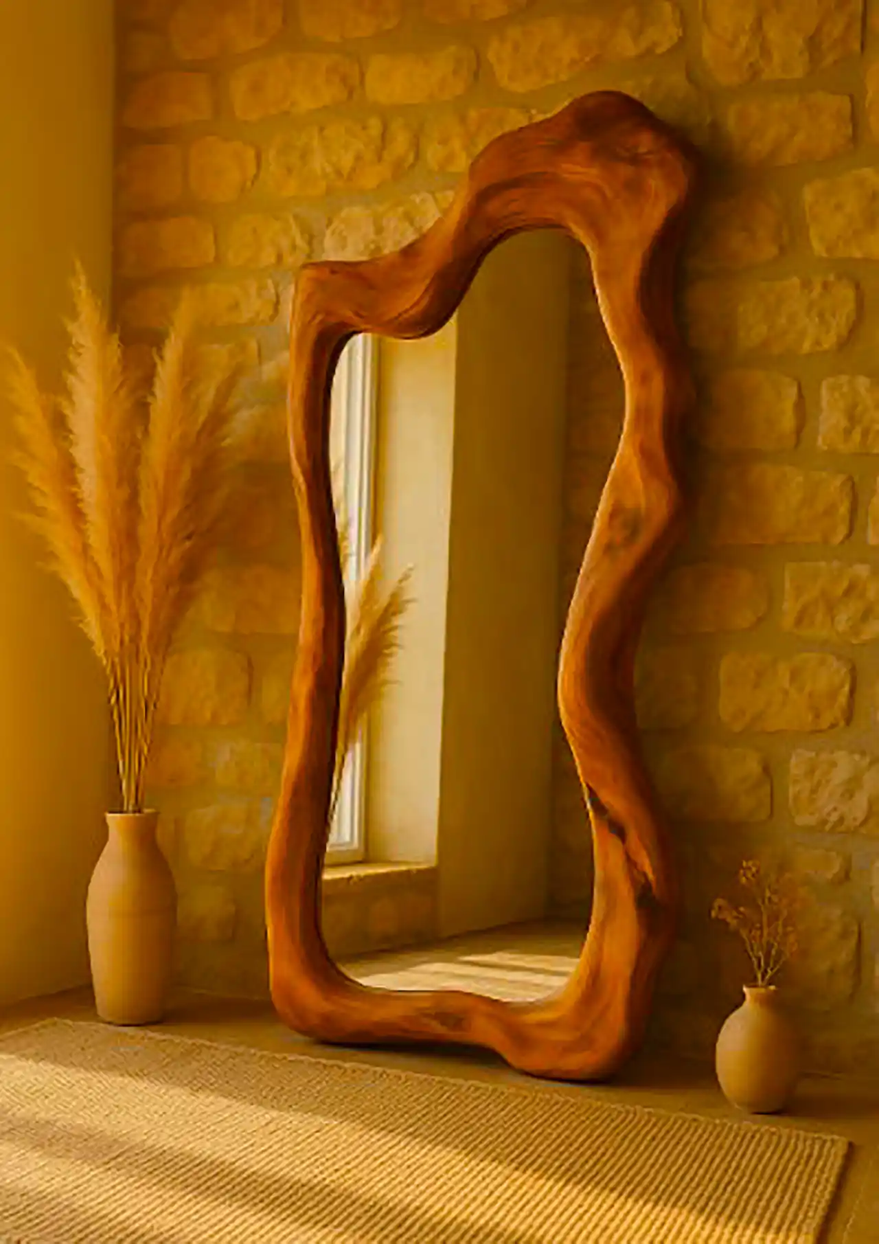 مدل آینه قدی چوبی