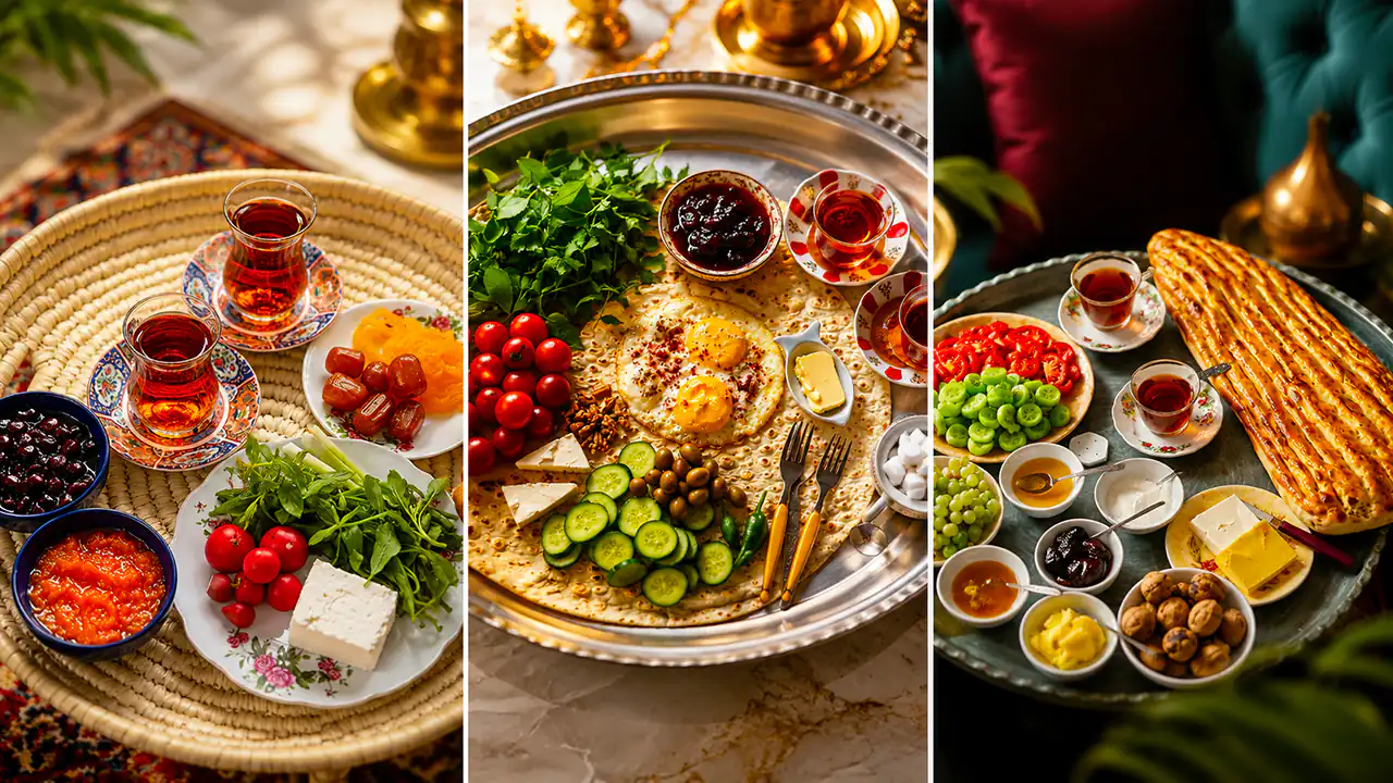 میز صبحانه سنتی ایرانی