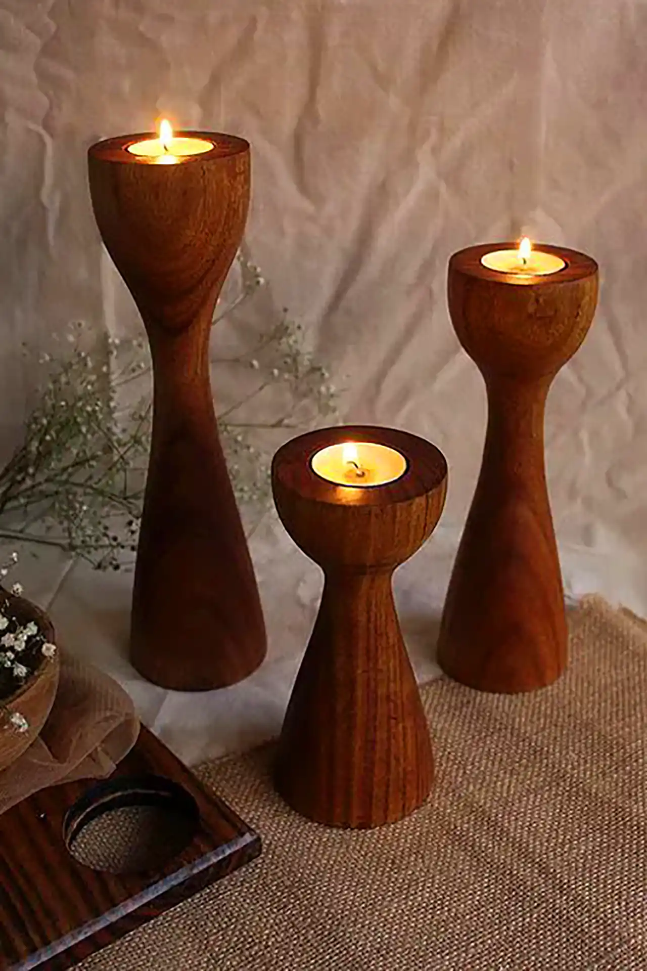 مدل ست جاشمعی خراطی شده