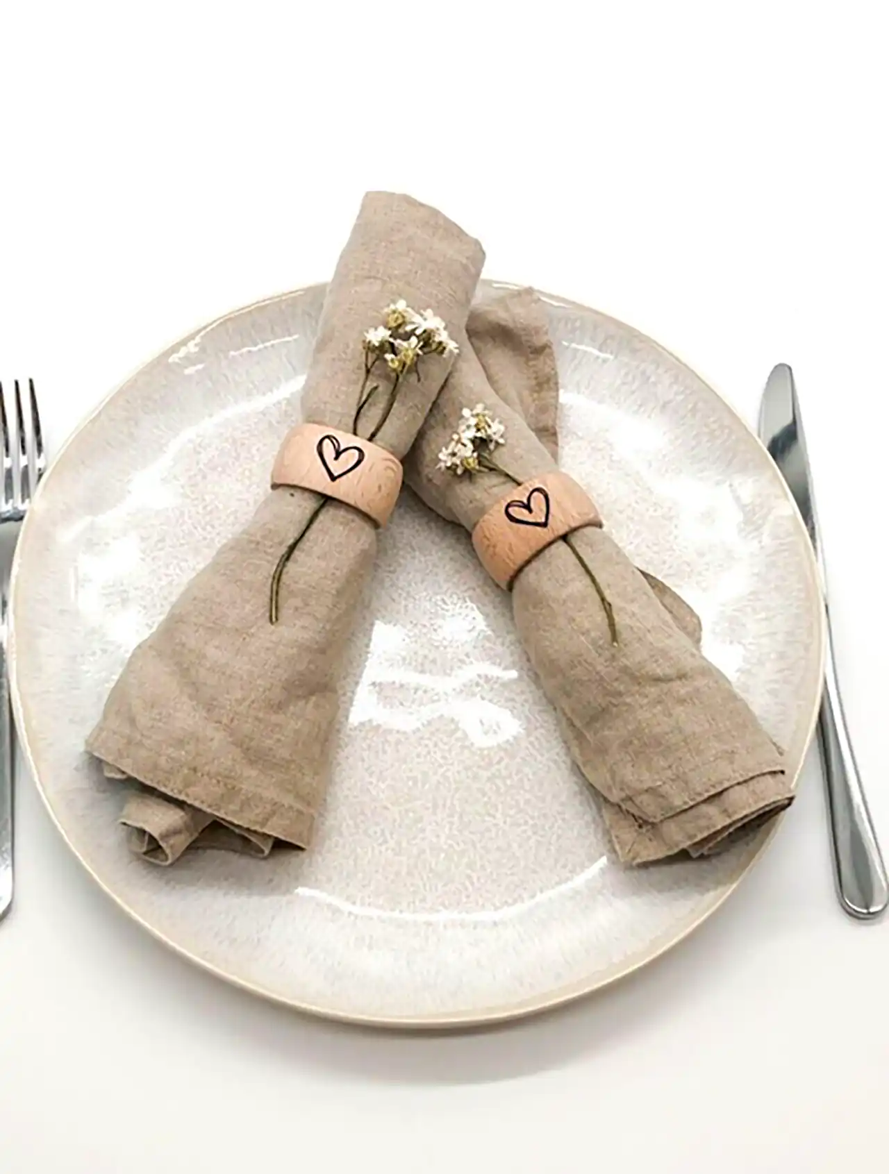 حلقه دستمال سفره چوبی