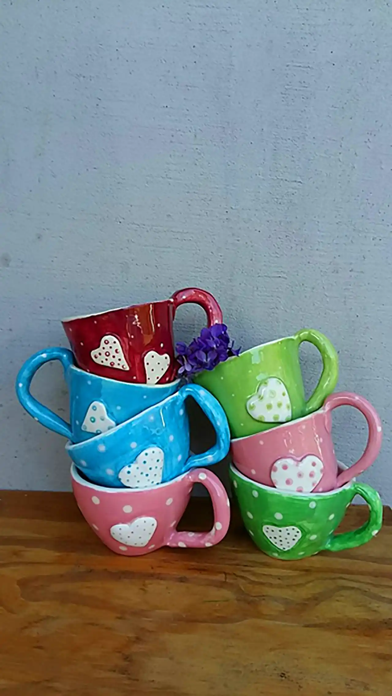 ماگ های سرامیکی رنگارنگ و زیبا 