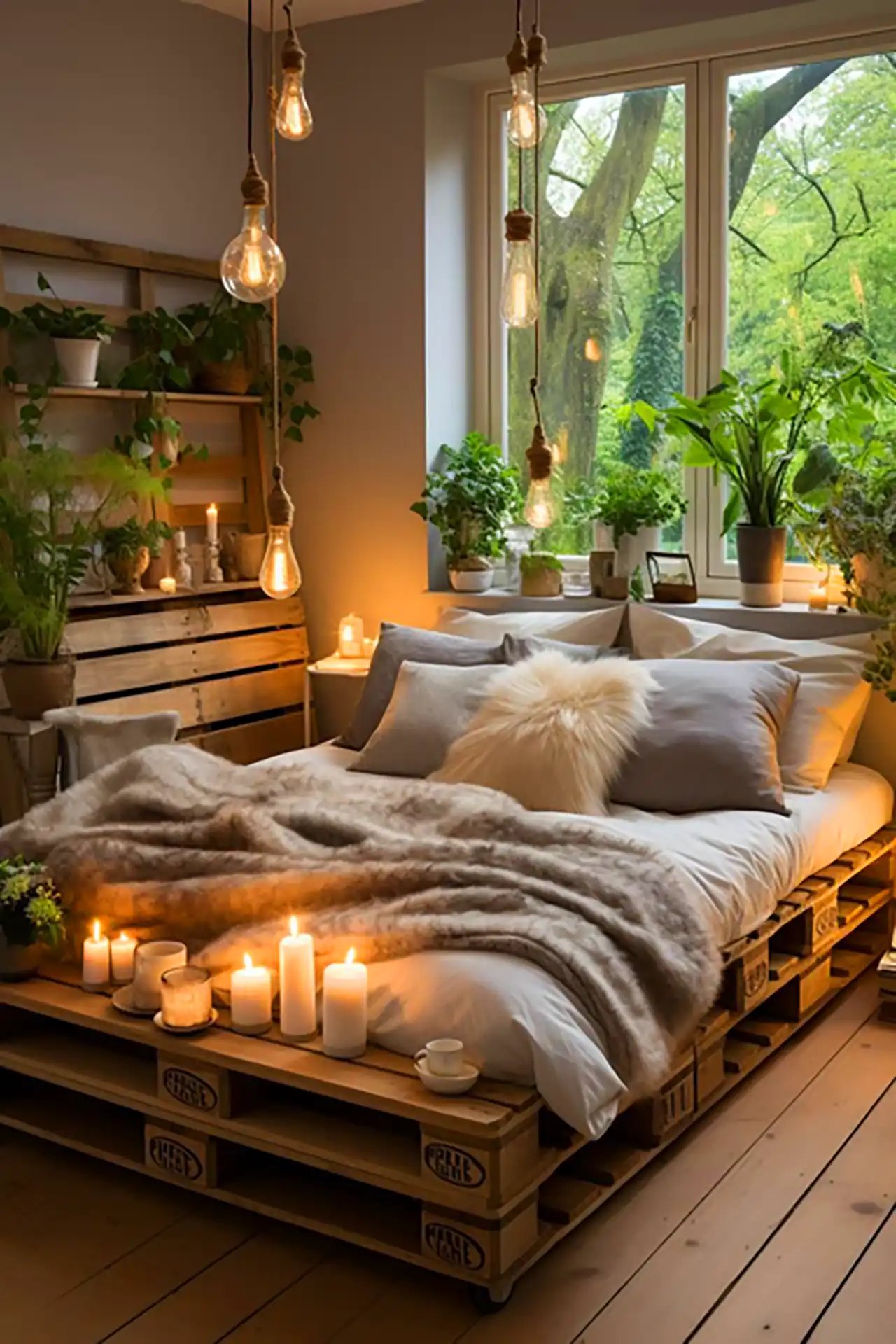 تخت چوبی بسیار شیک روستیک