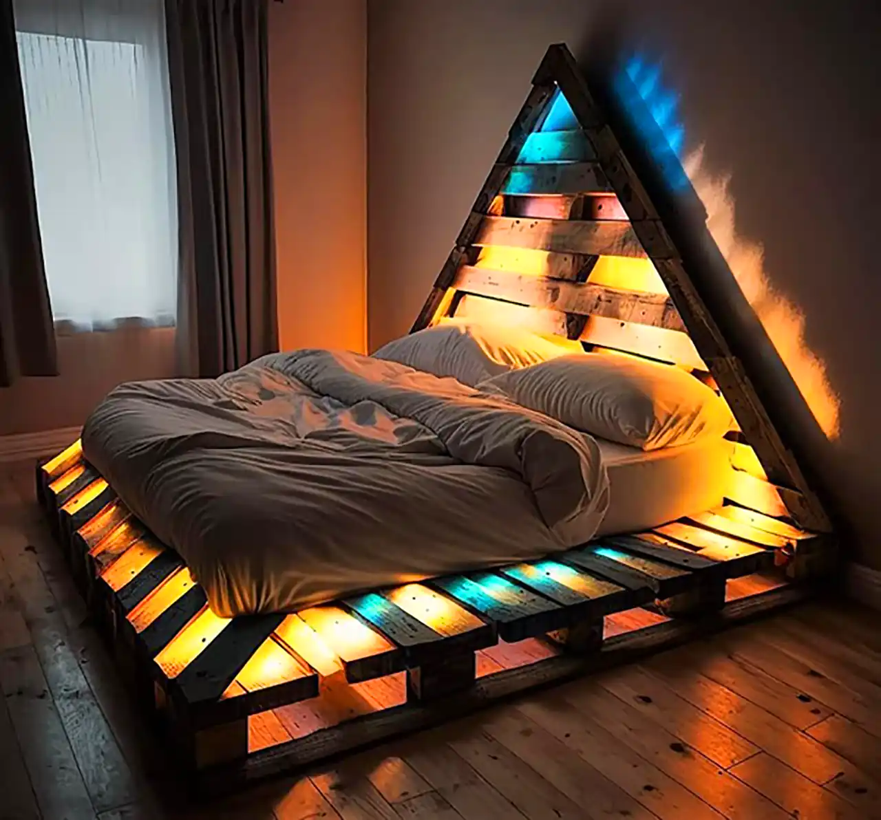 تخت چوبی بسیار شیک روستیک
