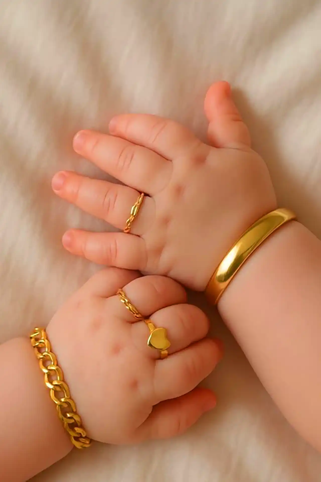 اکسسوری طلا برای نوزاد