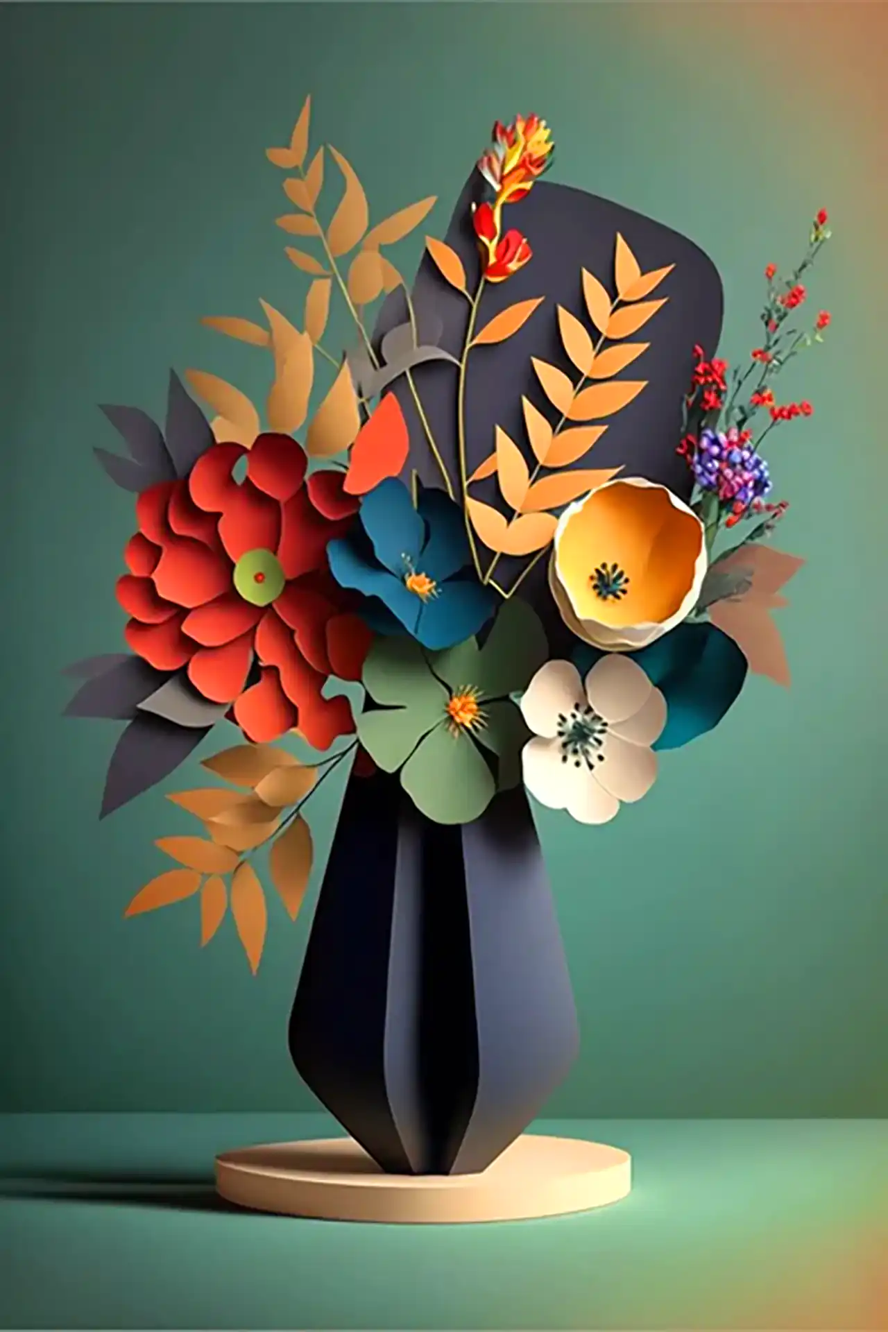 گلدان دکوری رومیزی خلاقانه
